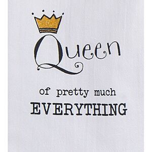 Queen of Everything Girlfriends Krinkle Flour Sack Kitchen Towel Cotton